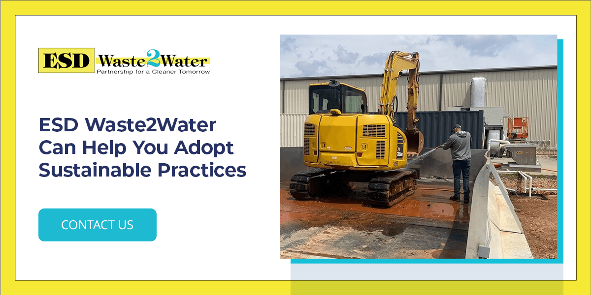 ESD Waste2Water can help you adopt sustainable practices